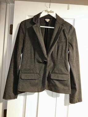 Merona Women's Gray Single-Button Blazer